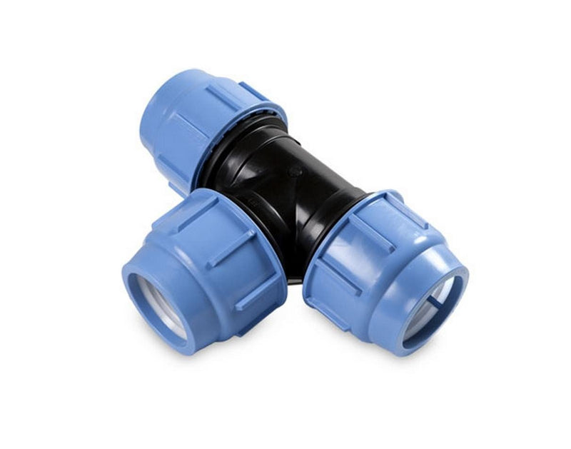 50-25-50mm Metric Poly Reducing Tee - Specialised Pipe & Water Solutions