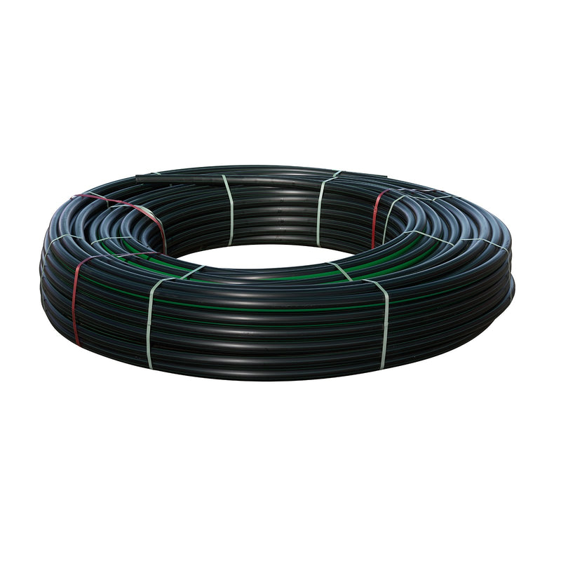 2" x 200m Rural Grade Poly Pipe Green Line - Specialised Pipe & Water Solutions
